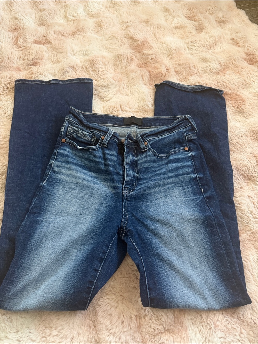 Buckle Black Fit No. 75 Bootcut Jeans Women’s 26x32 Stretch Dark Wash